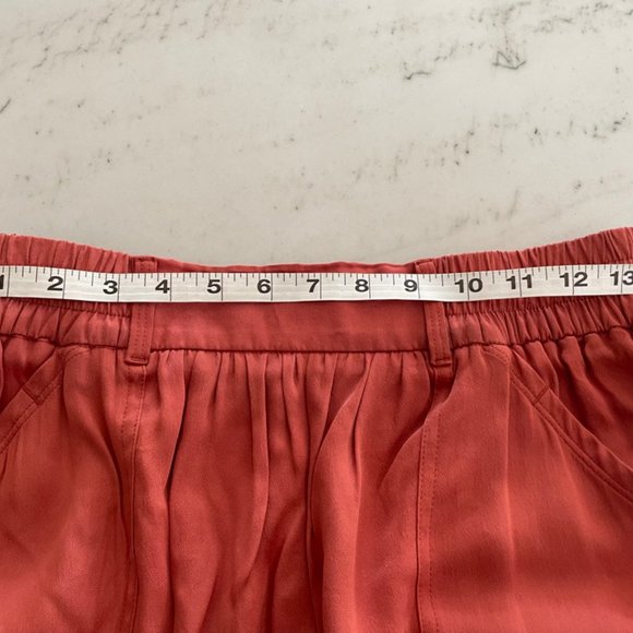 Loft Petites Short Orange Rust Colored Skirt With Pockets Size Small - Picture 6 of 7